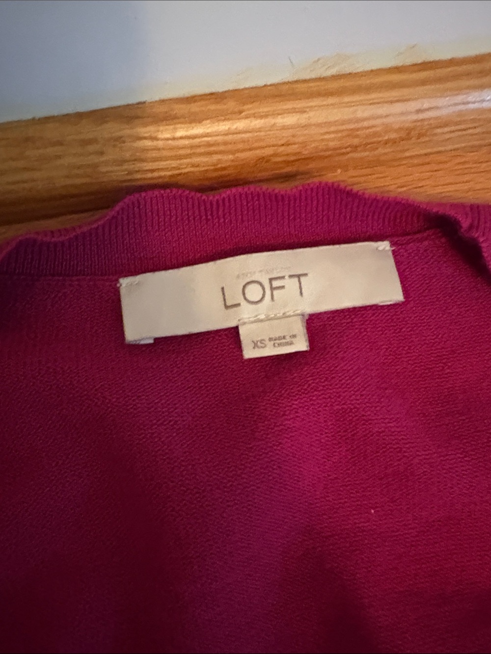 LOFT Women's Magenta, gray and Lavender Button-Front Cardigans - all three - Picture 3 of 11